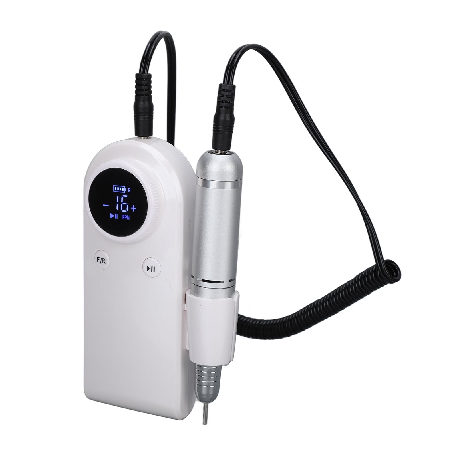 Nieyigj Nail Drill Machine 45000RPM Strong Motor USB Rechargeable Electric Nail Polishing Machine, Professional Portable Efile Kit with 6 Bits for Acrylic Nails, Manicure Pedicure Salon Home Use