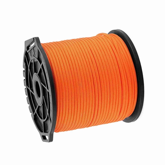 Nieyigj Outdoor Multi-function Spool 9-Core Paracord Climbing Utility Cord, 100m / 328ft Length 4mm Thick Binding Rope for Clothesline Tent Wind Rope & Camping Activities (Orange)