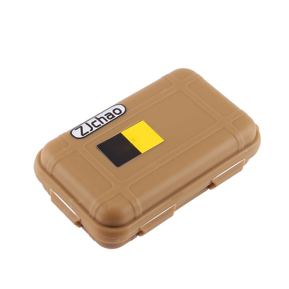 Nieyigj Outdoor Waterproof Survival Storage Box Case Container Beige 6.49 inches / 16.5 cm For Camping Fishing Hiking Boating Tubing Water Sports High Quality Plastic Shockproof