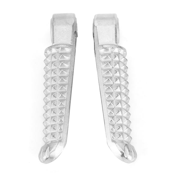 Nieyigj Pair of Rear Foot Pegs Motorcycle Footrests Modified Accessory Fit for Yamaha YZF R1 2002-2012 / YZF R6 2003-2011 Silver Iron Replacement Parts