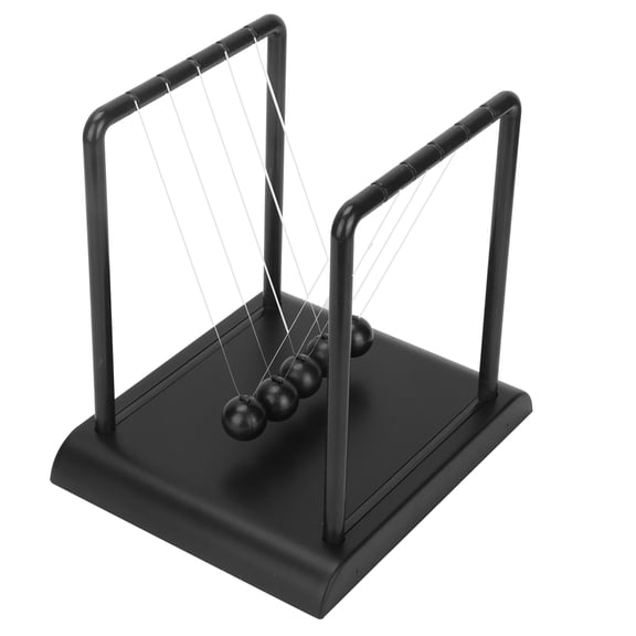 Nieyigj Pendulum Ball Cradle for Newton Balance Physics Science Educational Toy Decoration, Black