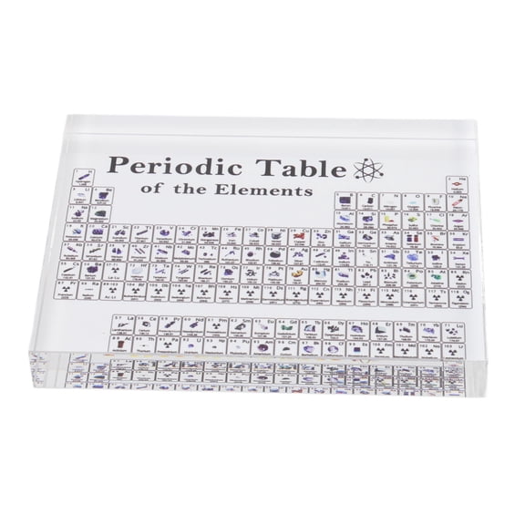 Nieyigj Periodic Table Of Elements Black Acrylic Chemical Elements Alphabet Teaching Display Home Decor Small