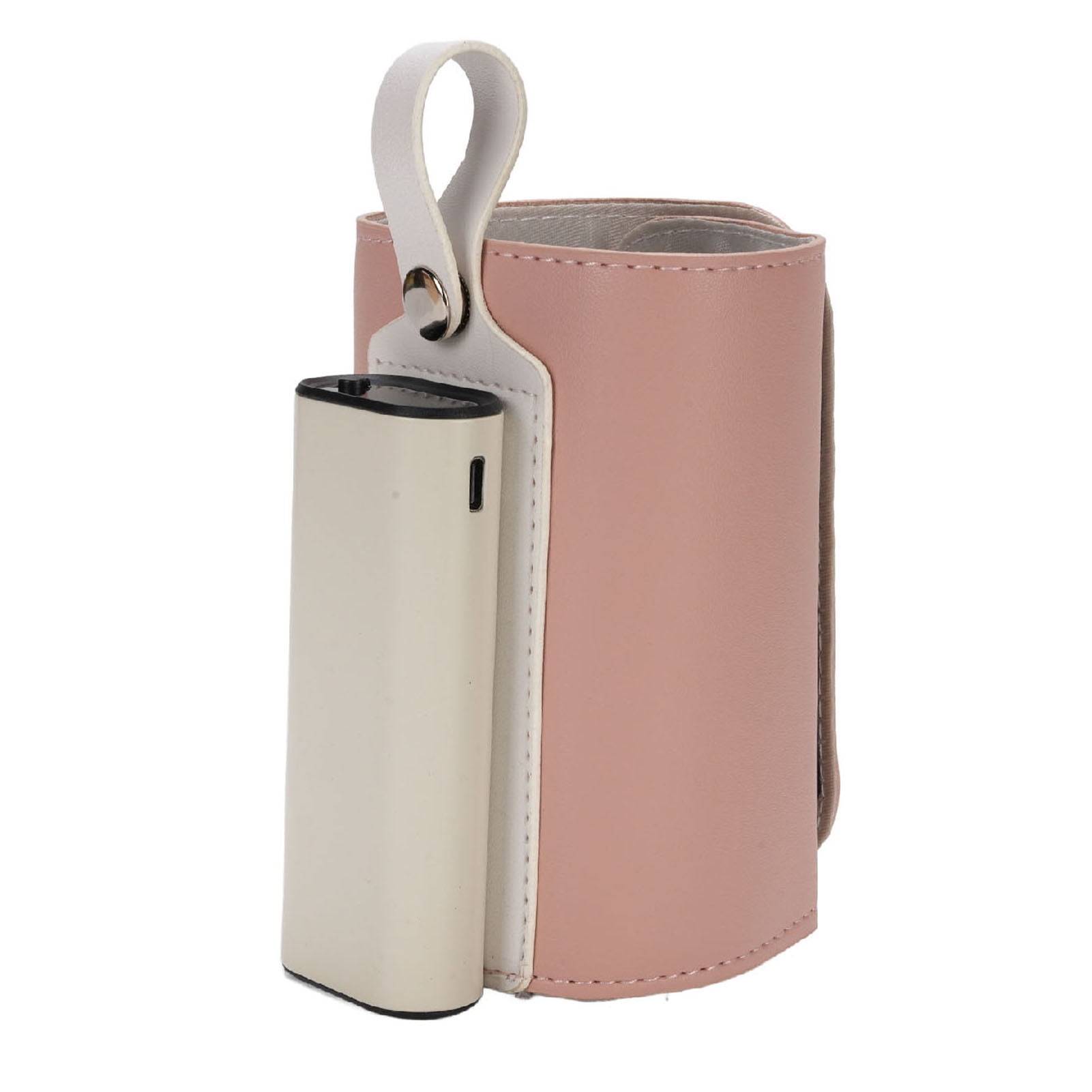Nieyigj Portable Baby Bottle Warmer with 21 Temperature Settings 5800mAh Battery USB Charging Insulated Cover Fast Milk Warmer for Travel and Outdoors Pink