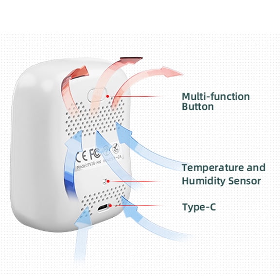 Nieyigj Portable LED Display PM2.5 Detector Multifunctional Air Quality Tester with Temperature Humidity Sensor [cite: 3]