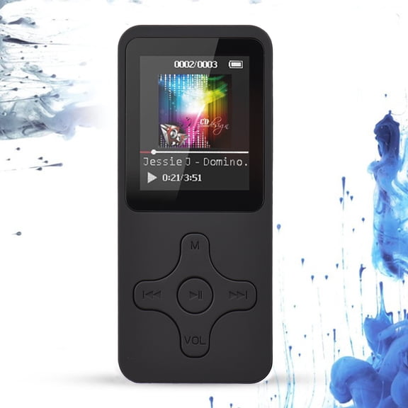 Nieyigj Portable MP4 MP3 Music Player with 32GB Memory Card, Bluetooth 3.0, 1.77 in LCD Screen, FM Radio, Voice Recorder, Earphones Included, Black