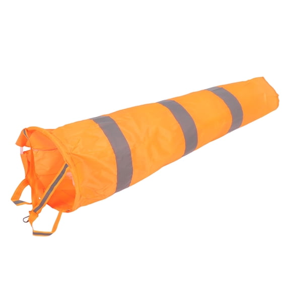 Nieyigj Premium Outdoor Windsock Wind Direction Measurement Sock Bag, Orange Ripstop Polyester 31.5 inches / 80 cm for Airport, Farm, and Park, High Visibility Reflective