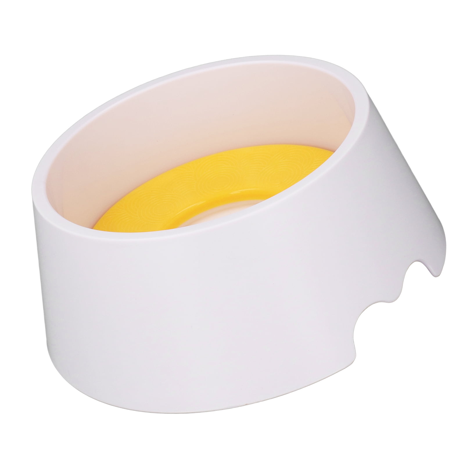 Nieyigj Premium Pet Slow Water Feeder Bowl, Splash Proof & Prevent Slip Raised Water Dispenser, Interactive Dog & Cat Slow Drinking Bowl, Bright Yellow (8.66 in / 22 cm)