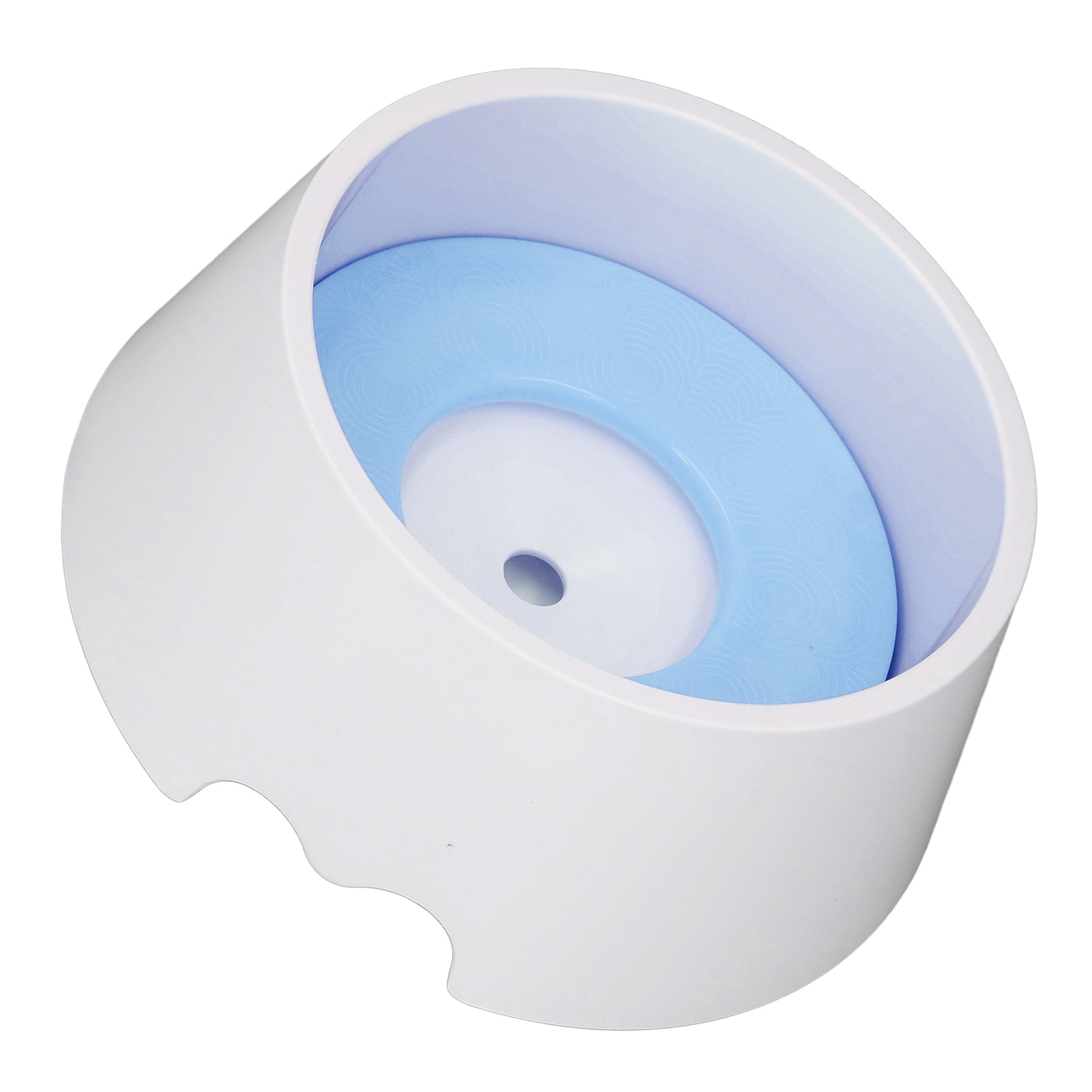 Nieyigj Premium Pet Slow Water Feeder Bowl, Splash Proof & Prevent Slip Raised Water Dispenser, Interactive Dog & Cat Slow Drinking Bowl, Light Blue (8.66 in / 22 cm)