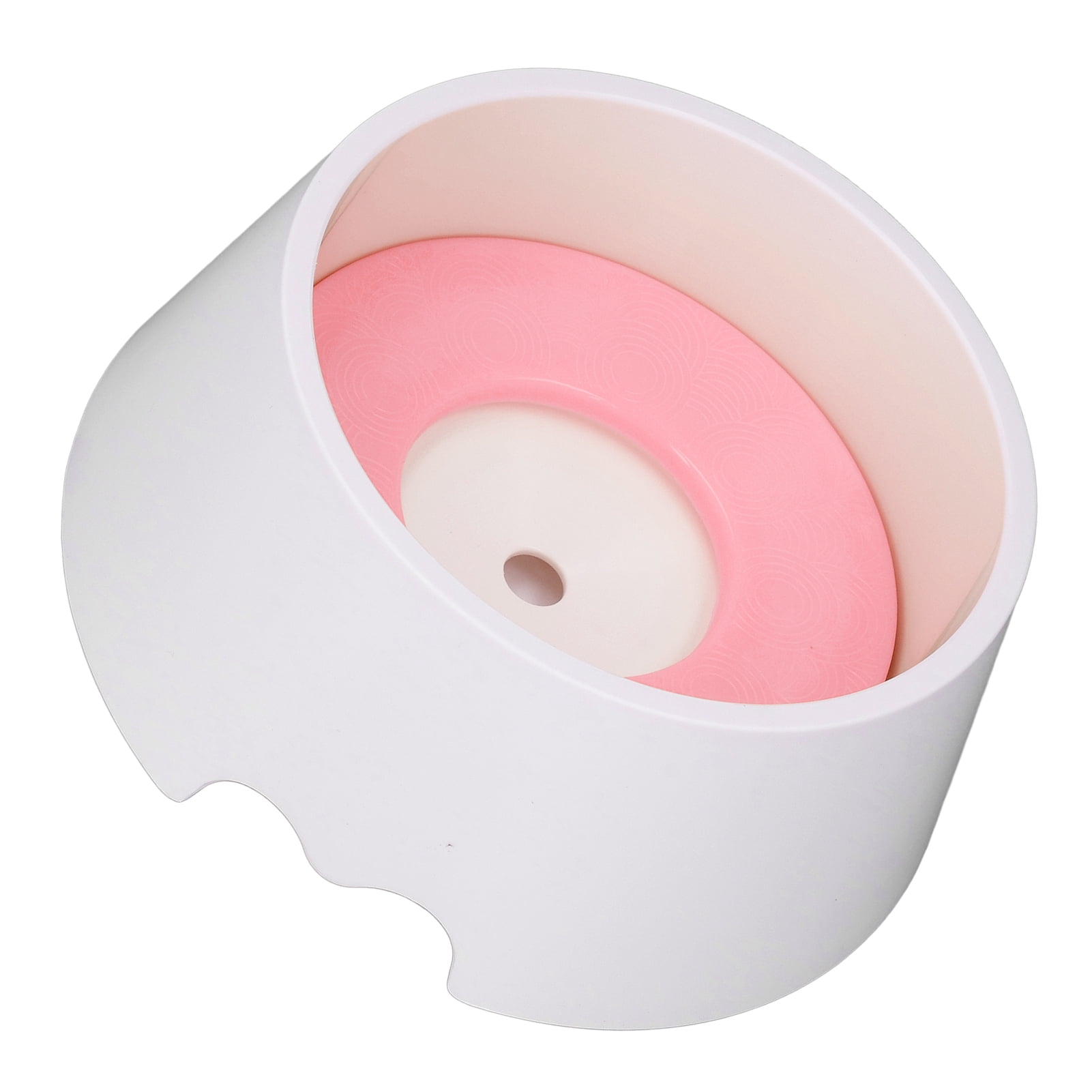 Nieyigj Premium Pet Slow Water Feeder Bowl, Splash Proof & Prevent Slip Raised Water Dispenser, Interactive Dog & Cat Slow Drinking Bowl, Pink (8.66 in / 22 cm)