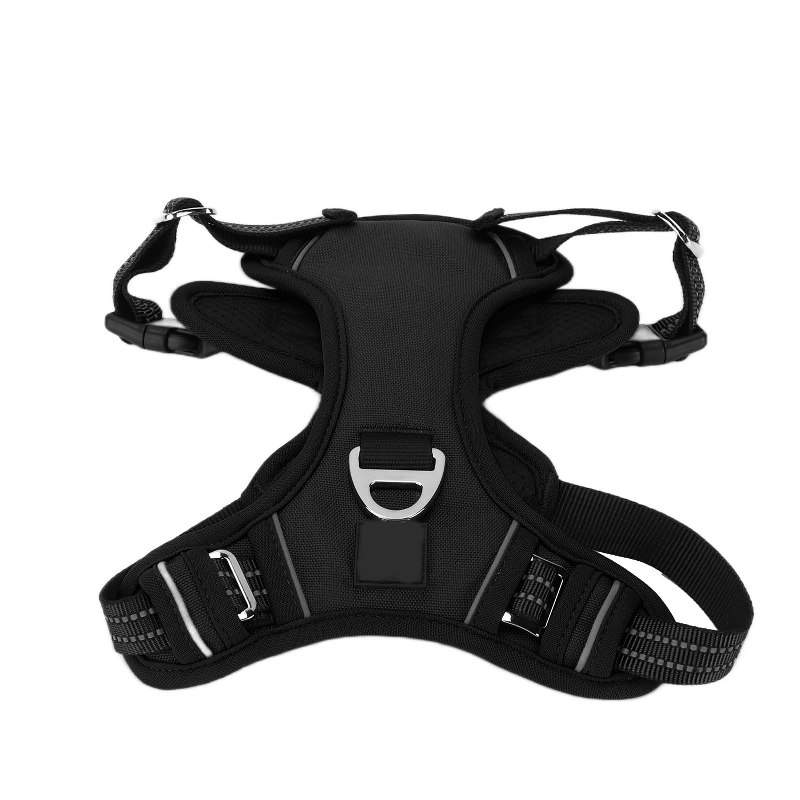 Nieyigj Premium Reflective No Pull Dog Harness Small Black - Adjustable Pet Vest with Sturdy Handle for Walking and Training, Breathable Comfort (9.45 inches / 24 cm)
