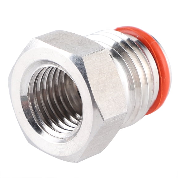 Nieyigj Premium Stainless Steel 1/4in FFL x 19/32in-18 UNF Plug Adapter Connector - Durable Kegging Hardware Accessories & Parts for Homebrew Beer Keg Systems, Silver Finish