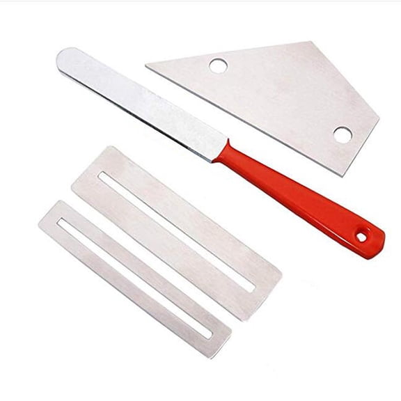 Nieyigj Premium Stainless Steel Guitar Fret Polishing File and Guitars Frets Leveling Ruler Set with Fret Polishing Protection Gaskets, Professional Guitar Repairing Luthier Tool Kit