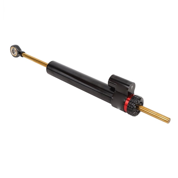 Nieyigj Premium Universal Motorcycle Steering Damper Stabilizer Set 6061 Aluminum Alloy Adjustable Directional Buffer Enhanced Safety Replacement Part Front Mount Black