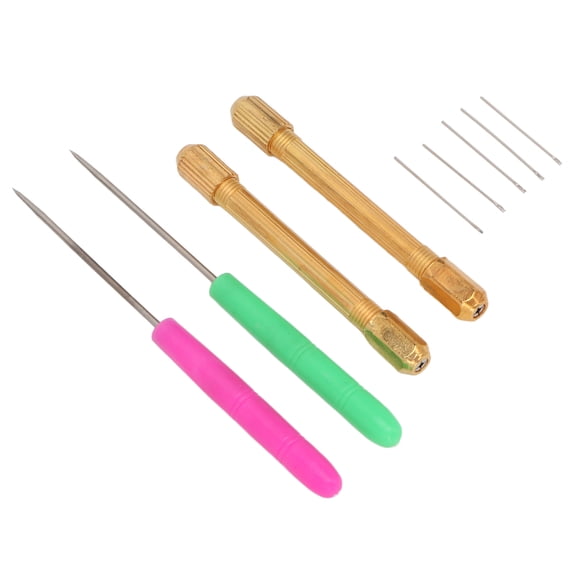 Nieyigj Professional DIY Doll Hair Rooting Holder Needle Set, Complete Awl Reroot Wig Tools Kit for Doll Making, Includes Alloy Handles and 0.8mm Needles