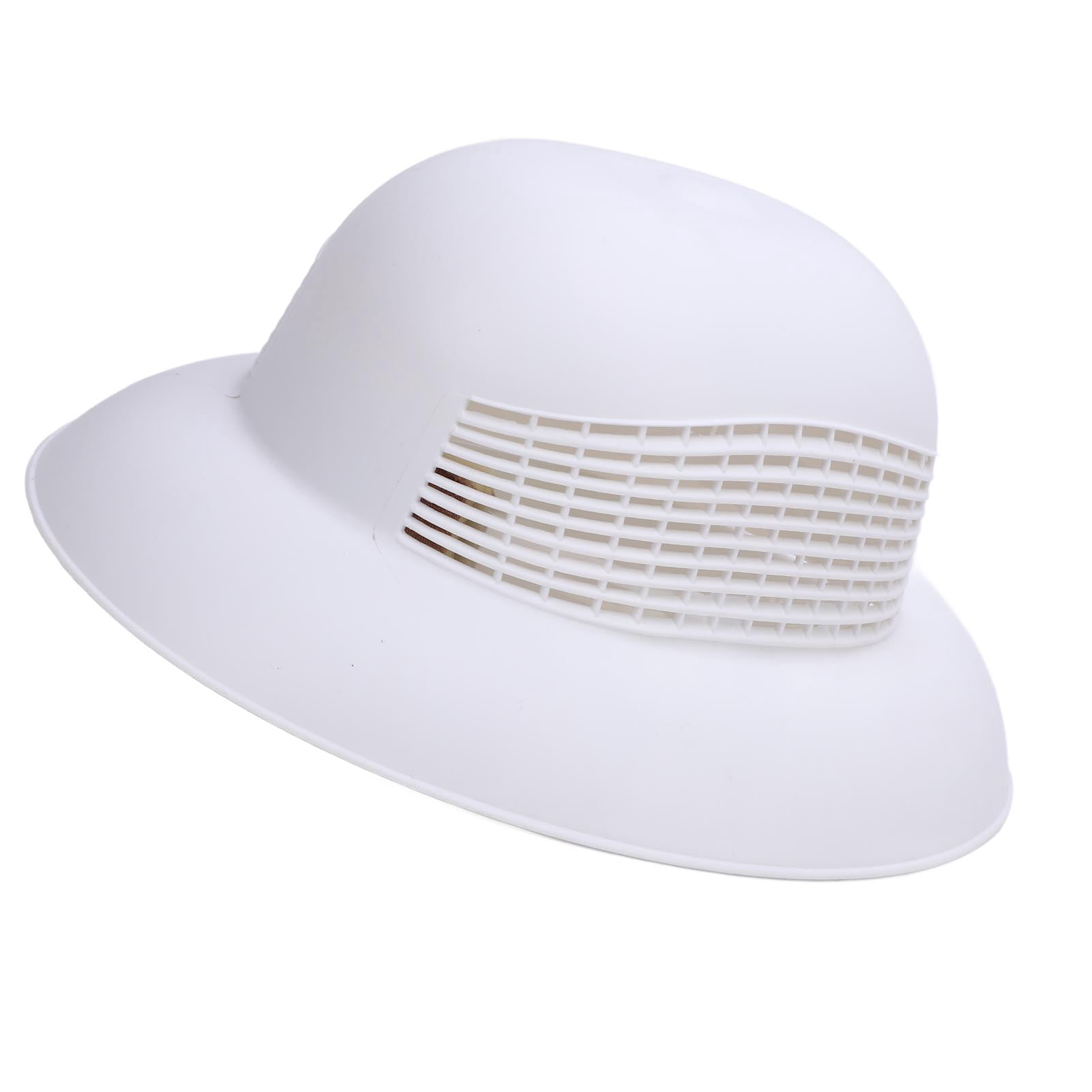 Nieyigj Protective Beekeeping Hard Hat Plastic Vented Beekeeper Tool Cap for Men Women White Color 1 Count Standard Size 13.58 inches / 34.5 cm Breathable Cooling Gear Equipment