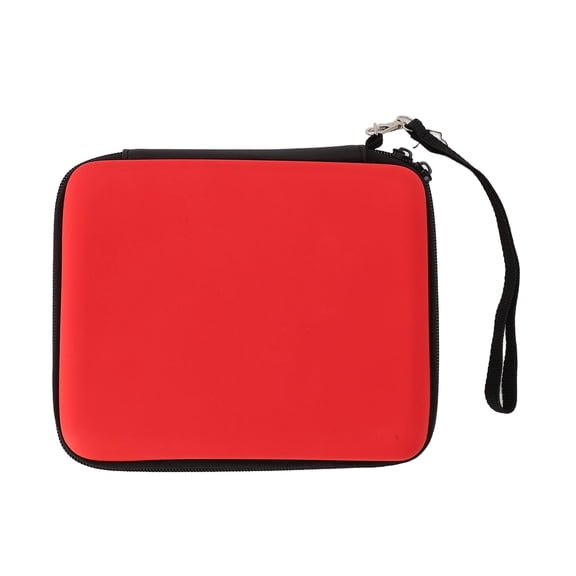 Nieyigj Protective Hard Shell Travel Carrying Case for Nintendo 2DS Console, Shockproof and Dust Proof Portable EVA Storage Pouch with 8 Game Card Holders and Wrist Strap, Vibrant Red