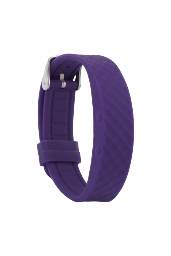 Purple Vibrating Alarm Reminder USB Charging Watch LED Fitness Tracker Watch with Timer for Calories Sleep Tracking, Lightweight Silicone Band, Length 9.8 inches / 24.89 cm