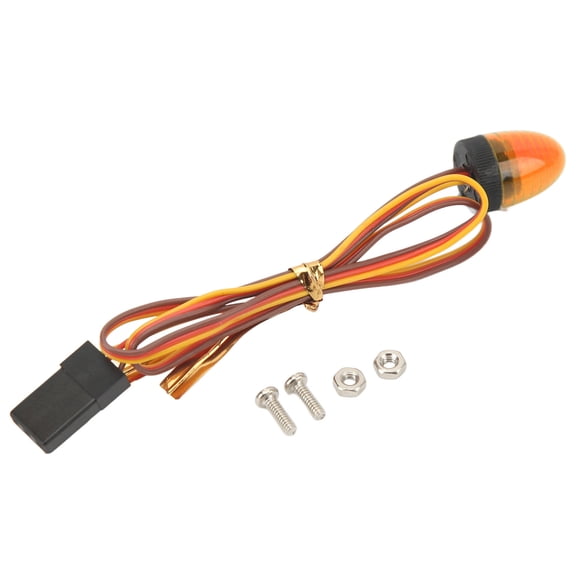 Nieyigj RC Car Alarming Light 5 Light Modes High Simulation Round Compact 0.39x0.59 inches / 10x15mm LED Warning Light for 1/10 RC Car Yellow