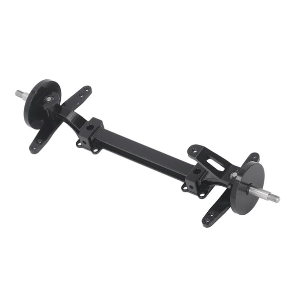 Nieyigj RC Front Axle Steering Link High Strength Aluminium Alloy Steering Front Axle for 1/14 Tamiya RC Unpowered Trailer Replacement Accessory Upgrade Part Black Color (7.00 inches / 17.78 cm)