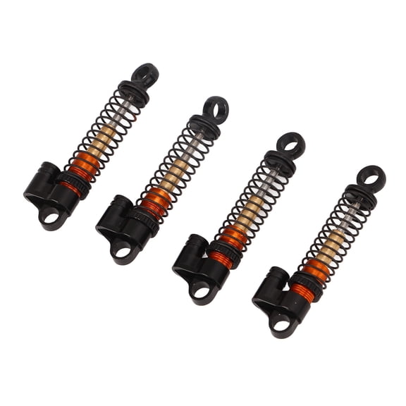 Nieyigj RC Shock Damper Aluminum Alloy CNC Threaded Tele Shock Absorber for FMS FCX24 1/18 1/24 RC Crawler Car Black, 45 Pieces