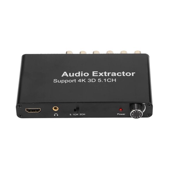 Nieyigj RCA Audio Extractor 4K 3D 5.1CH HD Multimedia Interface Analog Audio Converter for PS4 DVD HD TV (7.48 inches / 19 cm)