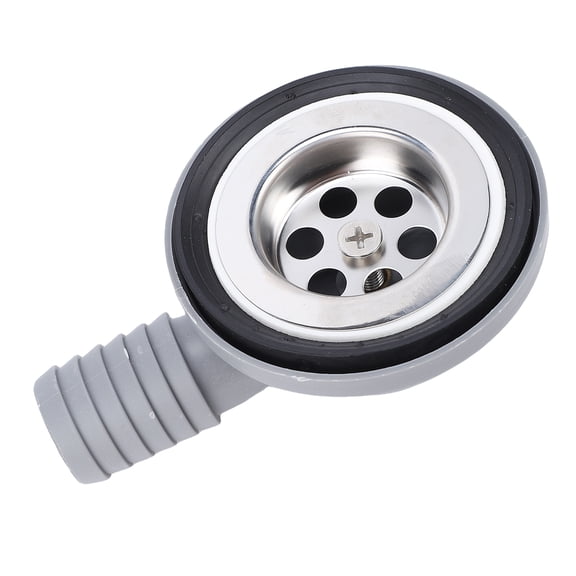 Nieyigj RV Stainless Steel Sink Drain Replacement 70mm / 2.76 inches Double Layer Filtration 52-65mm / 2.05-2.56 inches Mount Aperture for Cars Boats RVs Yachts Kitchen Washbasin Gray