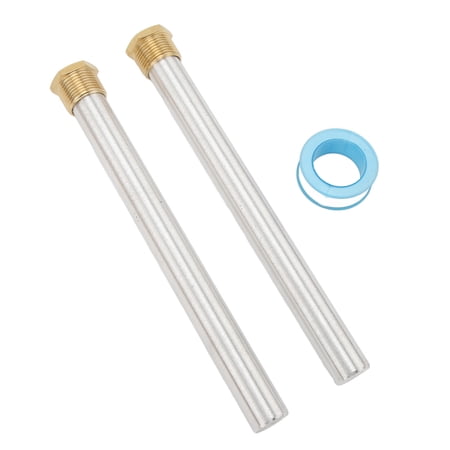 Nieyigj RV Water Heater Magnesium Anode Rod 2-Pack, Brass Cap 3/4-Inch NPT Thread, 9.25-Inch Length (235mm), Tank Rust Protection Replacement for Suburban and Mor-Flo Models