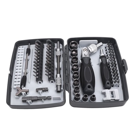 Nieyigj Ratcheting Screwdriver Set 68 In 1 Magnetic Multi Bit Tool Kit with 180 Rotation Ergonomic Handle, Precision Drill Bits for Computer, PC, Electronics, Bicycle, Car and Home Repair DIY