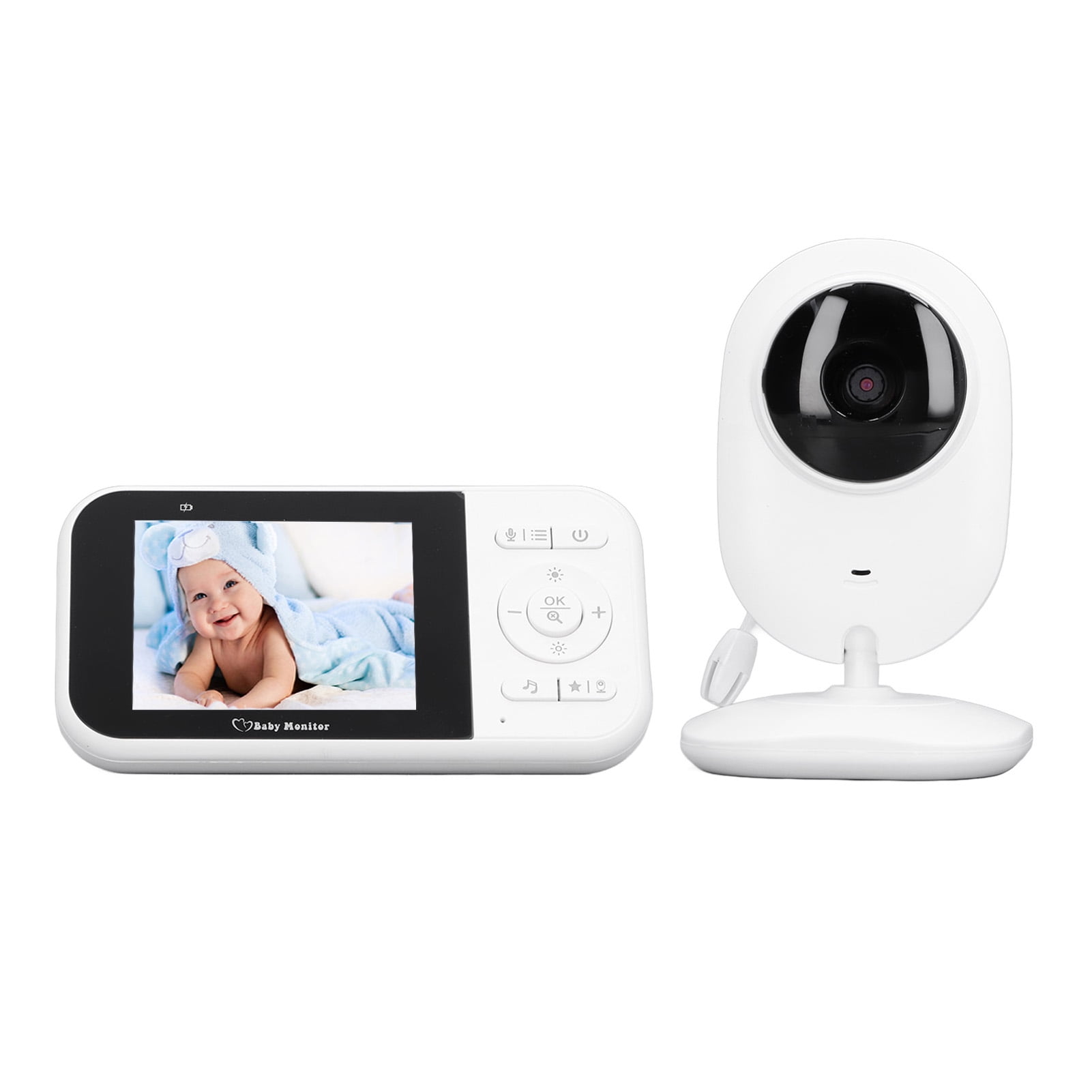 Nieyigj Real Time High Definition Video Baby Security Monitor, Digital Night Vision & Wireless 2 Way Audio Infant Camera for Home Safety GB Plug (6.69 inches / 17 cm Length)