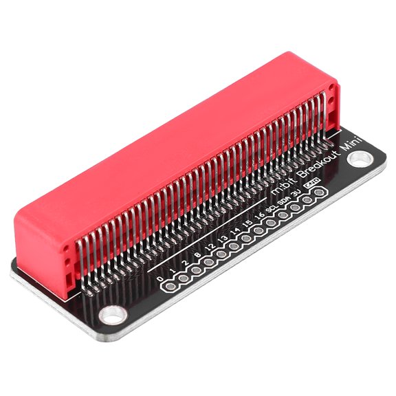 Nieyigj Red Extension Board Gold Plating MINI Micro:bit Components Parts 2.54mm Pin High Conductivity Printed Circuit Board with Headers 2.3 inches / 58.4 mm