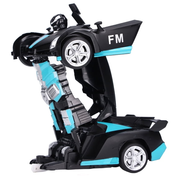 Nieyigj Remote Control Car 1:18 Scale One Button Deformation RC Car Transform Robot (9.45 inches / 24 cm)