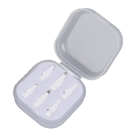 Nieyigj Replacement Stylus Pencil Tips, Clear, 6 Pack for iOS Pencil 1st and 2nd Gen, Includes Box