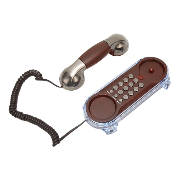 Nieyigj Retro Landline Phone Corded Home Phone Wall Mount Flash Phone for Home School Office Factory Hotel, Cobalt Nickel, 7.76 inches / 19.7 cm