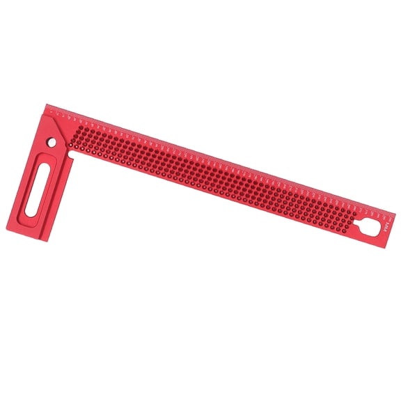Nieyigj Right Angle Scriber Hole Positioning Gauge 45 90 Degree Layout Woodworking Scribing Marking Ruler 11.8 inches / 300 mm