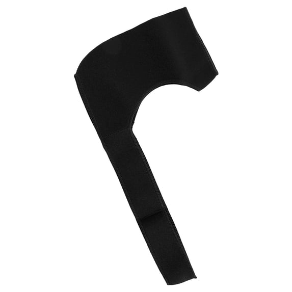 Nieyigj Rubber Sponge Shoulder Brace Sport Shoulder Support Strap Cuff, Pain Relief Muscle Protector, Ambidextrous, Black (16.1 x 9.3 in / 41 x 23.5 cm)