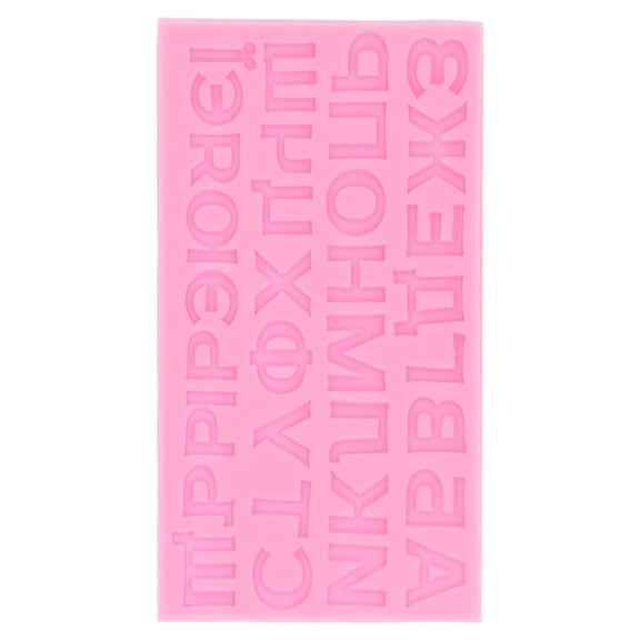Nieyigj Russian Letters Liquid Silicone Cake Chocolate Candy Mold DIY Baking Tool Pink 7.87 in / 20 cm For Home Birthday Christmas And Parties [cite: 1, 11]