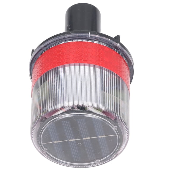 Nieyigj Safety Strobe S1-SolarStrobe LED LED Beacons Freestanding Mounts 1 Count Solar Powered Traffic Cone Barricade Marine Warning Light Flash Beacon