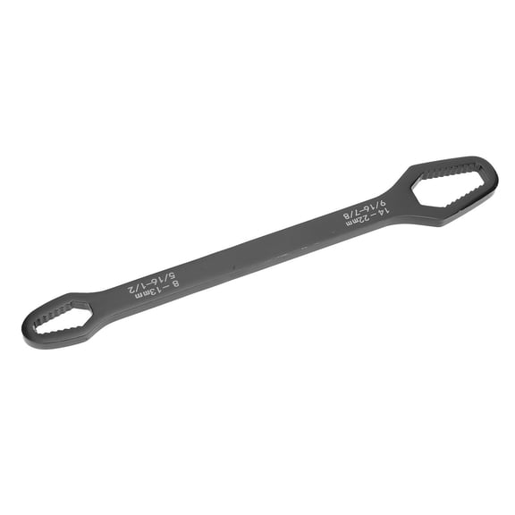 Nieyigj Self Tightening Wrench 8 to 22mm High Carbon Steel Dual End Universal Spanner for Bike Carpentry Home Repair Projects (11.81 inches / 30 cm) Durable Multi-Functional Hand Tool