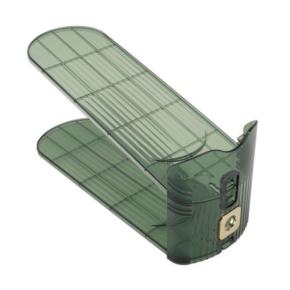 Nieyigj Shoe Slots Organizer Double Layer Shoe Rack Adjustable Space Saving Shoe Stack for Closet Cabinet, Green