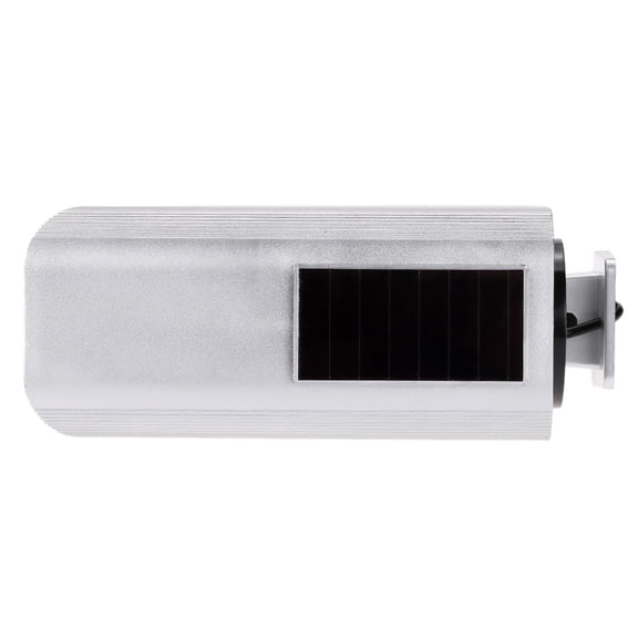 Nieyigj Simulation Bullet Camera Solar Powered Fake Dummy Security CCTV System Silver