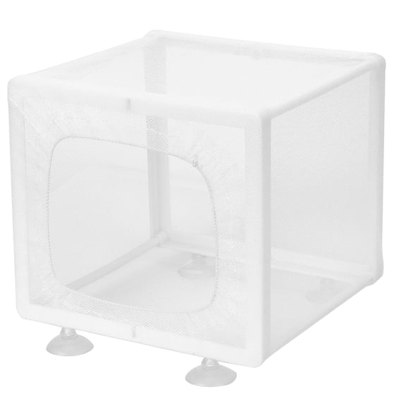Nieyigj Small Aquarium Fish Breeder Box Isolation Hatchery Incubator for Fry and Baby Fishes, Mesh Net Separation with Suction Cups, 6.7 inches / 17 cm