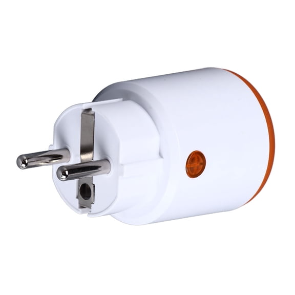 Nieyigj Smart Plug Outlet 16A Multifunctional Voice Control Mini Smart Power Plug for ZigBee 3.0 Home Travel App Remote Control Energy Efficient Orange Design
