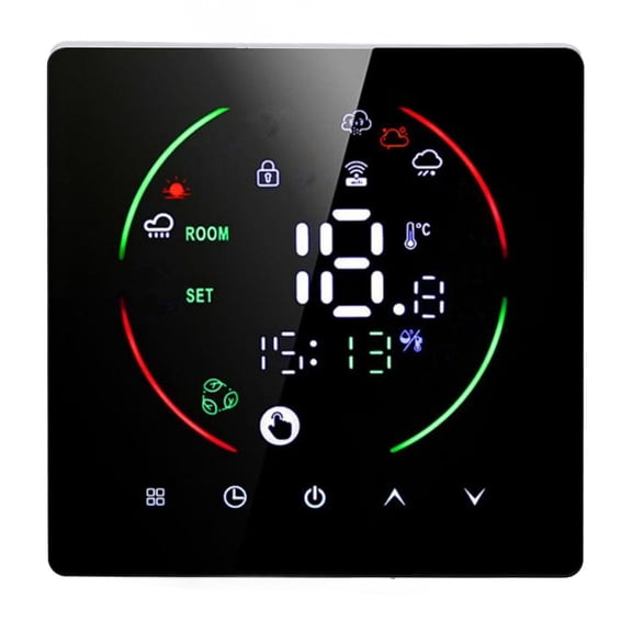 Nieyigj Smart Thermostat WiFi APP Remote Control Timer Setting Programmable Floor Heating Controller for Home AC90-240V LED Display Touch Screen Temperature Controller
