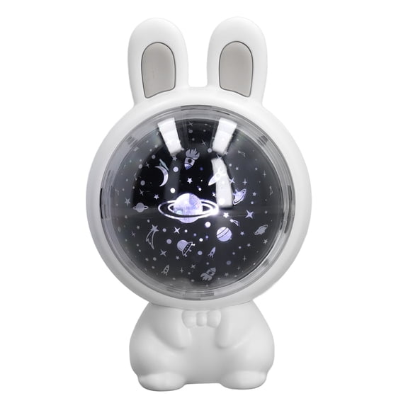 Nieyigj Star Projector Light Rabbit Shape Soft Light Projector Night Light for Home Bedroom Living Room, White
