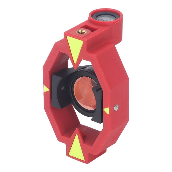 Nieyigj Total Station Mini Prism K9 Optical Glass 0mm Constant 1in / 25.4mm Dia Prism with 4 Depth Measuring Rods Poles Replacement for Surveying Instruments Equipment Storage Bag Included