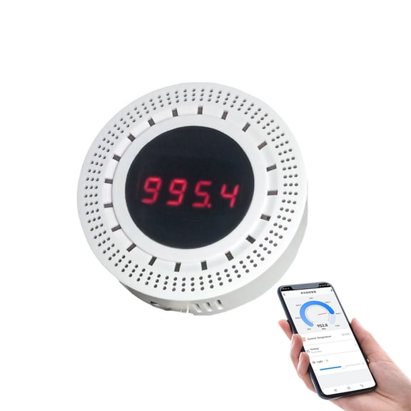 Nieyigj Tuya ZigBee Intelligent Atmospheric Pressure Sensor, Temperature Humidity Detection Home Automation Device (3.54 inches / 9 cm)