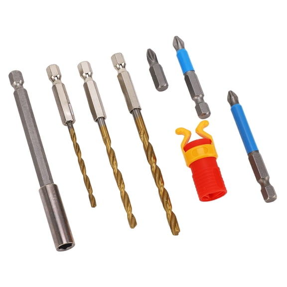 Nieyigj Twisted Drill Bit Set with S2 Alloy Steel Anti-Slip Magnetic Cross Screwdriver Bits, Professional 8-Piece Set for Electronic Equipment Repair & Maintenance (5.12 inches / 13 cm)