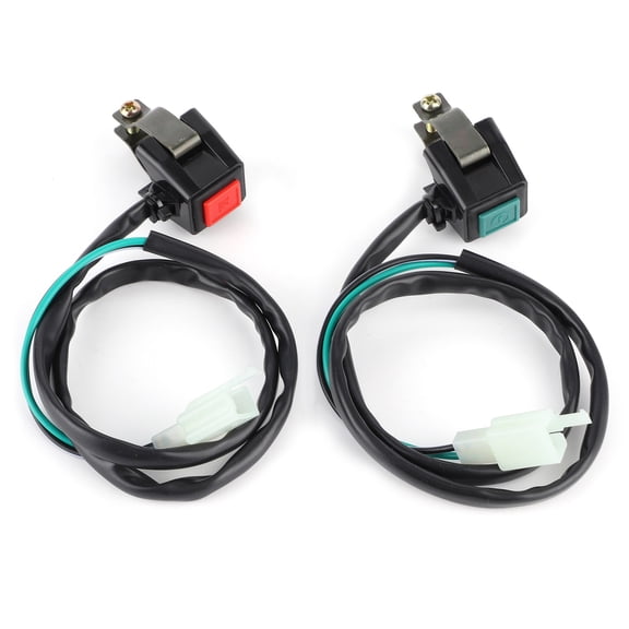 Nieyigj Universal Motorcycle Starter Kill Switch Handlebar Ignition Dual Button 7/8 in / 22 mm Fit for Street Dirt Bike ATV Motorbike Accessory Push Button Ignition Replacement Part[cite: 1]