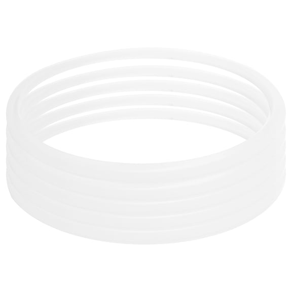 Nieyigj Universal Stainless Steel Pressure Cooker Gaskets Clear Silicone Sealing Rings Replacement Accessories 22cm Inner Diameter, Durable High Temperature Resistant Cookware O-Rings Pack of 5