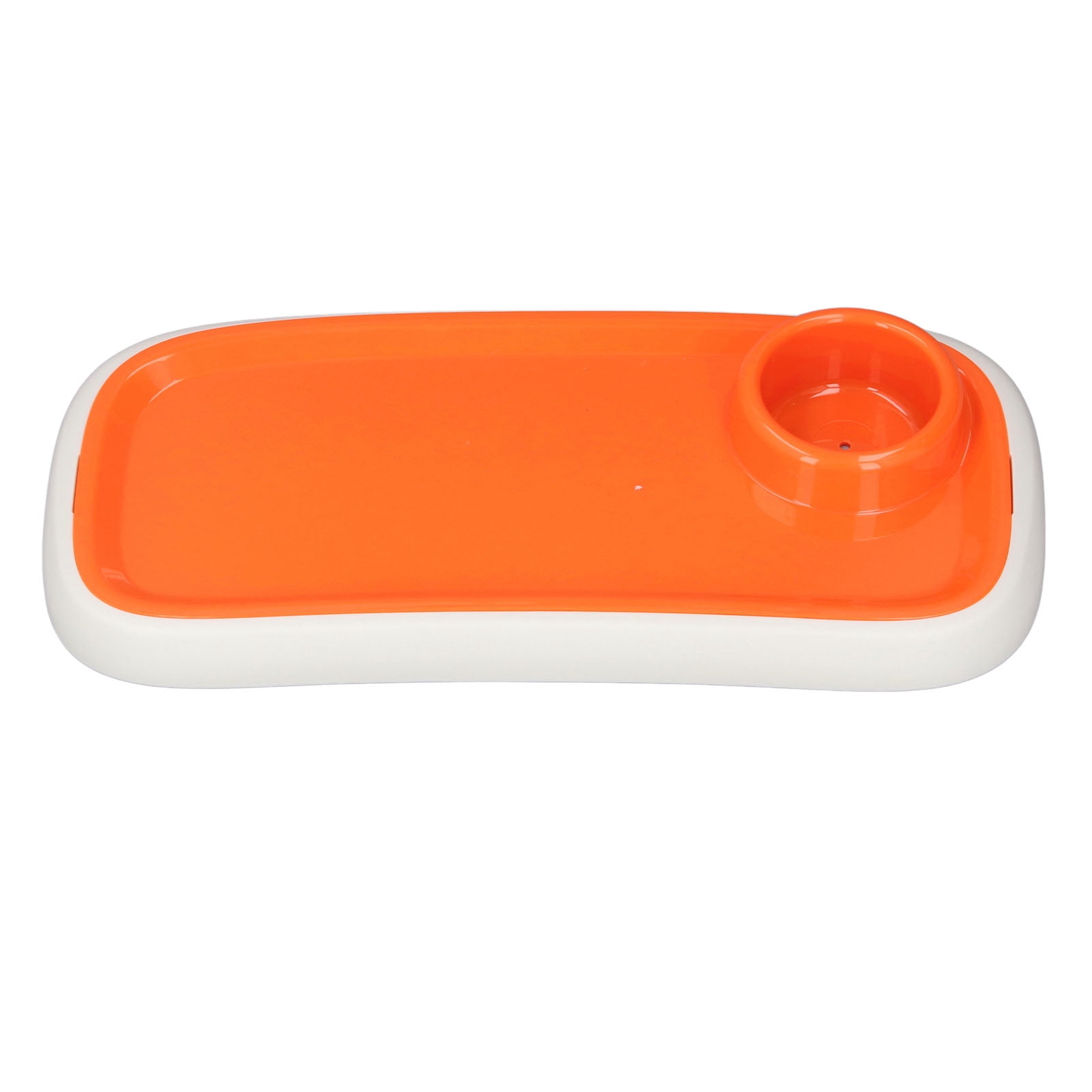 Nieyigj Universal Stroller Tray Detachable Enlarged Anti Slip Cup Holder Orange (16.9 in / 43 cm)